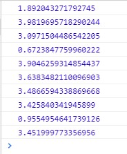 nilai random 0 sampai 4, dimana bilangan bulat 4 tidak termasuk